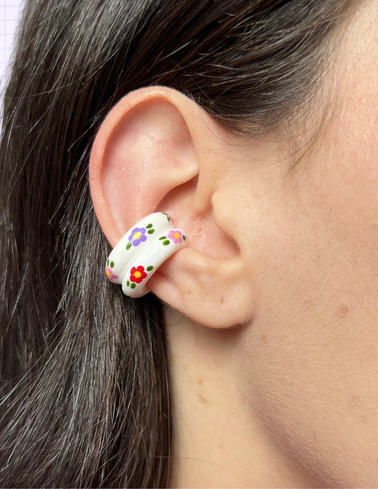 Blossom Twins Ear Cuff