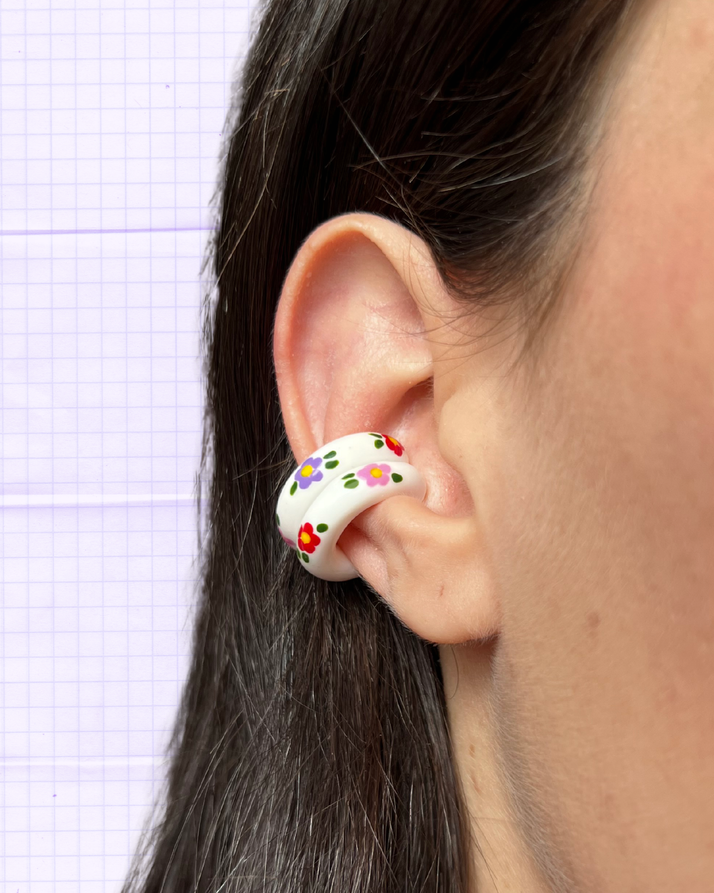 Blossom Twins Ear Cuff