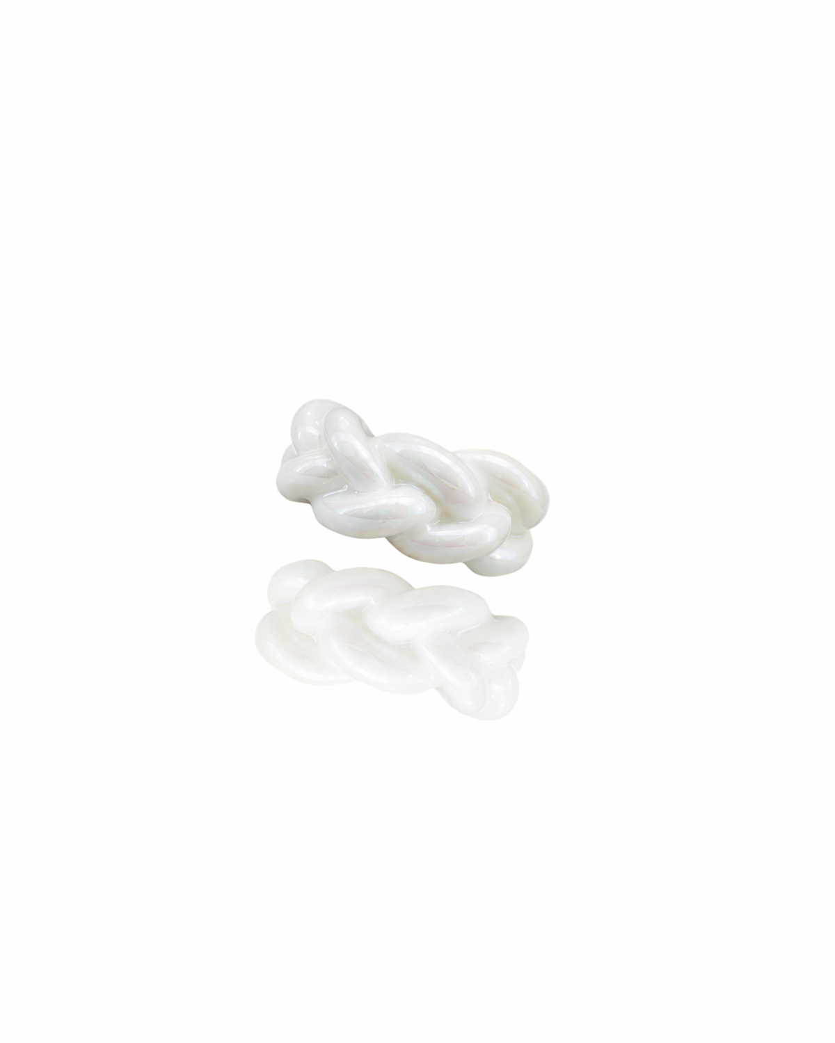 Ear Cuff Braid - Bianco perlato