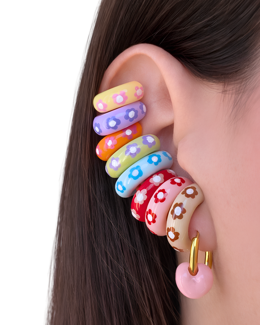 Candy Bloom Ear Cuff handmade