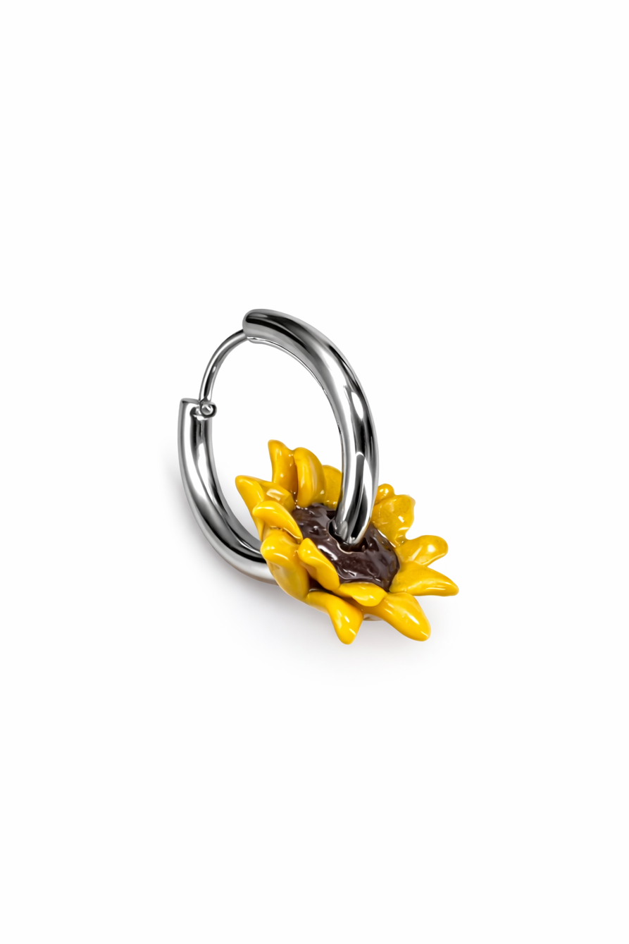 Sunflower Hoops – Orecchini girasole