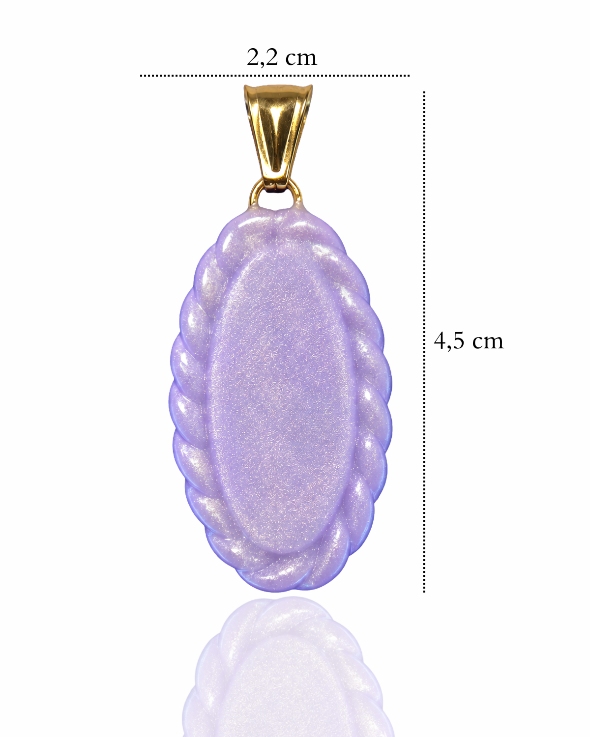 Ciondolo “Intrecci” Lavanda