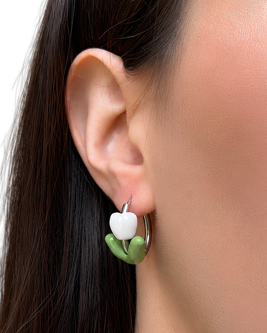 Tulip Hoops – Orecchini tulipano